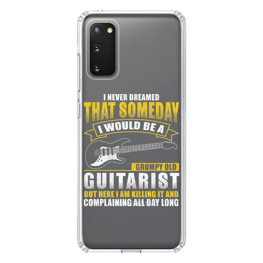 Never Dreamed I'd Be Grumpy Old Guitarist Clear Shockproof iPhone Case, view 14