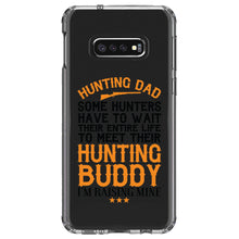 DistinctInk® Clear Shockproof Hybrid Case for Apple iPhone / Samsung Galaxy / Google Pixel - Hunting Dad - Raising My Hunting Buddy