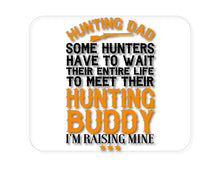 DistinctInk Custom Foam Rubber Mouse Pad - 1/4" Thick - Hunting Dad - Raising My Hunting Buddy