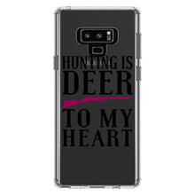 DistinctInk® Clear Shockproof Hybrid Case for Apple iPhone / Samsung Galaxy / Google Pixel - Hunting is DEER to My Heart