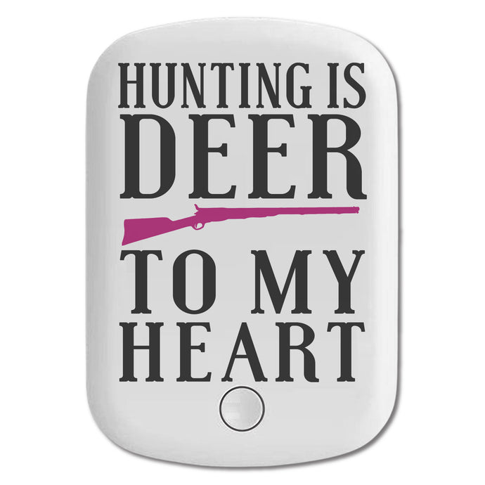 DistinctInk Magnetic Battery Pack, Wireless Portable Charger with USB-C Cable, Compatible with MagSafe iPhone 14 / 13 / 12 Series - Hunting is DEER to My Heart