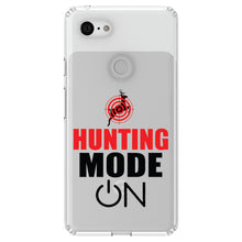 DistinctInk® Clear Shockproof Hybrid Case for Apple iPhone / Samsung Galaxy / Google Pixel - Hunting Mode - ON