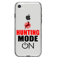 DistinctInk® Clear Shockproof Hybrid Case for Apple iPhone / Samsung Galaxy / Google Pixel - Hunting Mode - ON