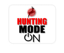 DistinctInk Custom Foam Rubber Mouse Pad - 1/4" Thick - Hunting Mode - ON