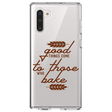 DistinctInk® Clear Shockproof Hybrid Case for Apple iPhone / Samsung Galaxy / Google Pixel - Good Things Come to Those Who Bake