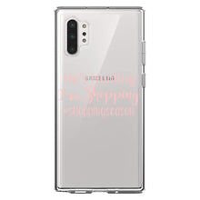 DistinctInk® Clear Shockproof Hybrid Case for Apple iPhone / Samsung Galaxy / Google Pixel - He's Hunting - I'm Shopping - #shoppingseason