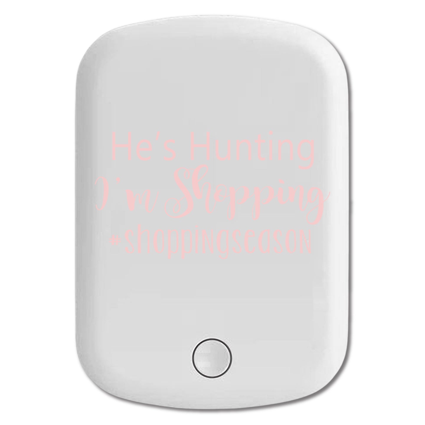 DistinctInk Magnetic Battery Pack, Wireless Portable Charger with USB-C Cable, Compatible with MagSafe iPhone 14 / 13 / 12 Series - He's Hunting - I'm Shopping - #shoppingseason