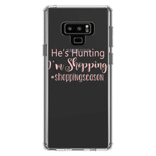 DistinctInk® Clear Shockproof Hybrid Case for Apple iPhone / Samsung Galaxy / Google Pixel - He's Hunting - I'm Shopping - #shoppingseason
