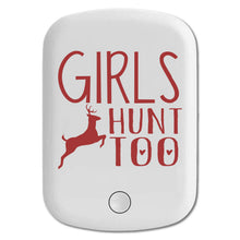 DistinctInk Magnetic Battery Pack, Wireless Portable Charger with USB-C Cable, Compatible with MagSafe iPhone 14 / 13 / 12 Series - Girls Hunt Too - Deer