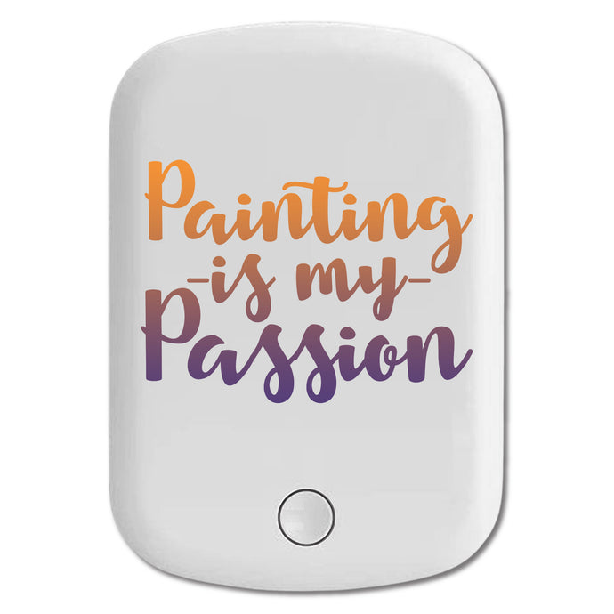 DistinctInk Magnetic Battery Pack, Wireless Portable Charger with USB-C Cable, Compatible with MagSafe iPhone 14 / 13 / 12 Series - Painting is My Passion