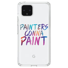 DistinctInk® Clear Shockproof Hybrid Case for Apple iPhone / Samsung Galaxy / Google Pixel - Painters Gonna Paint
