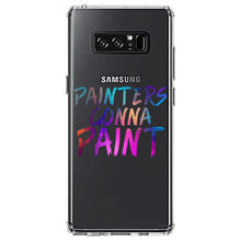 DistinctInk® Clear Shockproof Hybrid Case for Apple iPhone / Samsung Galaxy / Google Pixel - Painters Gonna Paint