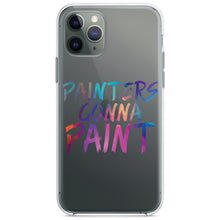 DistinctInk® Clear Shockproof Hybrid Case for Apple iPhone / Samsung Galaxy / Google Pixel - Painters Gonna Paint