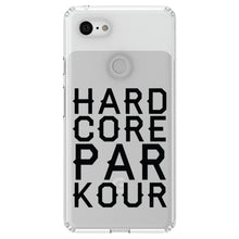 DistinctInk® Clear Shockproof Hybrid Case for Apple iPhone / Samsung Galaxy / Google Pixel - Hard Core Parkour