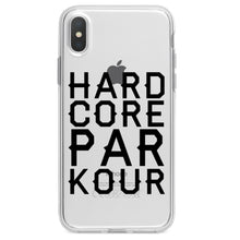 DistinctInk® Clear Shockproof Hybrid Case for Apple iPhone / Samsung Galaxy / Google Pixel - Hard Core Parkour