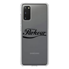 DistinctInk® Clear Shockproof Hybrid Case for Apple iPhone / Samsung Galaxy / Google Pixel - Enjoy Parkour