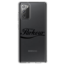 DistinctInk® Clear Shockproof Hybrid Case for Apple iPhone / Samsung Galaxy / Google Pixel - Enjoy Parkour