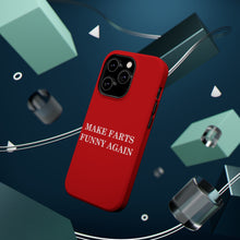 DistinctInk Tough Case for Apple iPhone, Compatible with MagSafe Charging - Make Farts Funny Again