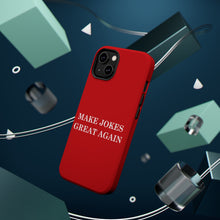 DistinctInk Tough Case for Apple iPhone, Compatible with MagSafe Charging - Make Jokes Great Again