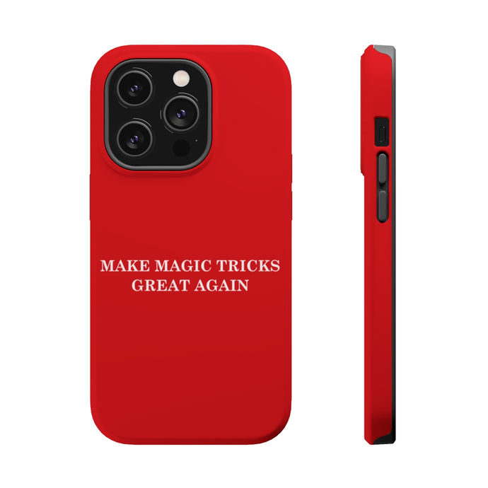 DistinctInk Tough Case for Apple iPhone, Compatible with MagSafe Charging - Make Magic Tricks Great Again