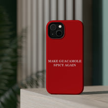 DistinctInk Tough Case for Apple iPhone, Compatible with MagSafe Charging - Make Guacamole Spicy Again