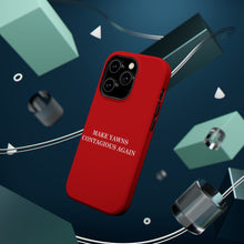 DistinctInk Tough Case for Apple iPhone, Compatible with MagSafe Charging - Make Yawns Contagious Again
