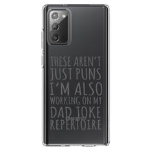 DistinctInk® Clear Shockproof Hybrid Case for Apple iPhone / Samsung Galaxy / Google Pixel - Not Just Puns I'm Also Working Dad Joke