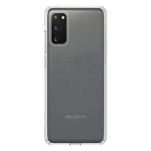 DistinctInk® Clear Shockproof Hybrid Case for Apple iPhone / Samsung Galaxy / Google Pixel - Not Just Puns I'm Also Working Dad Joke