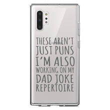 DistinctInk® Clear Shockproof Hybrid Case for Apple iPhone / Samsung Galaxy / Google Pixel - Not Just Puns I'm Also Working Dad Joke