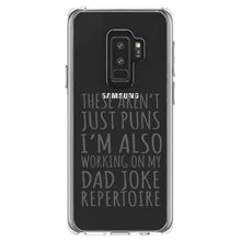 DistinctInk® Clear Shockproof Hybrid Case for Apple iPhone / Samsung Galaxy / Google Pixel - Not Just Puns I'm Also Working Dad Joke