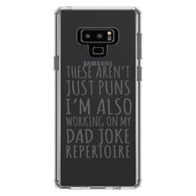 DistinctInk® Clear Shockproof Hybrid Case for Apple iPhone / Samsung Galaxy / Google Pixel - Not Just Puns I'm Also Working Dad Joke