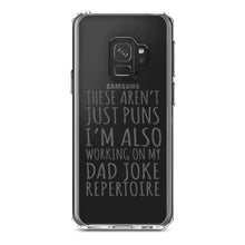 DistinctInk® Clear Shockproof Hybrid Case for Apple iPhone / Samsung Galaxy / Google Pixel - Not Just Puns I'm Also Working Dad Joke