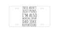Custom Aluminum Decorative Vanity Front License Plate - Not Just Puns I'm Also Working Dad Joke