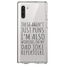 DistinctInk® Clear Shockproof Hybrid Case for Apple iPhone / Samsung Galaxy / Google Pixel - Not Just Puns I'm Also Working Dad Joke