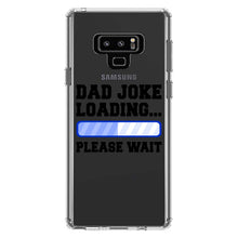 DistinctInk® Clear Shockproof Hybrid Case for Apple iPhone / Samsung Galaxy / Google Pixel - Dad Joke Loading Please Wait - Blue