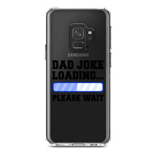 DistinctInk® Clear Shockproof Hybrid Case for Apple iPhone / Samsung Galaxy / Google Pixel - Dad Joke Loading Please Wait - Blue