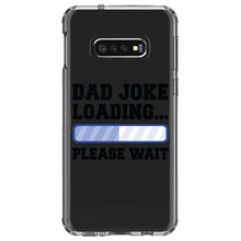DistinctInk® Clear Shockproof Hybrid Case for Apple iPhone / Samsung Galaxy / Google Pixel - Dad Joke Loading Please Wait - Blue