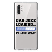DistinctInk® Clear Shockproof Hybrid Case for Apple iPhone / Samsung Galaxy / Google Pixel - Dad Joke Loading Please Wait - Blue