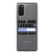 DistinctInk® Clear Shockproof Hybrid Case for Apple iPhone / Samsung Galaxy / Google Pixel - Dad Joke Loading Please Wait - Blue