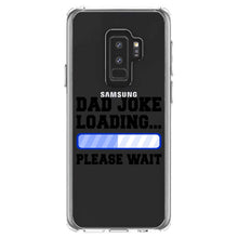 DistinctInk® Clear Shockproof Hybrid Case for Apple iPhone / Samsung Galaxy / Google Pixel - Dad Joke Loading Please Wait - Blue
