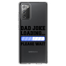 DistinctInk® Clear Shockproof Hybrid Case for Apple iPhone / Samsung Galaxy / Google Pixel - Dad Joke Loading Please Wait - Blue