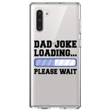DistinctInk® Clear Shockproof Hybrid Case for Apple iPhone / Samsung Galaxy / Google Pixel - Dad Joke Loading Please Wait - Blue