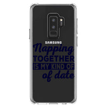 DistinctInk® Clear Shockproof Hybrid Case for Apple iPhone / Samsung Galaxy / Google Pixel - Napping Together is My Kind of Date