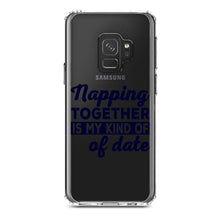 DistinctInk® Clear Shockproof Hybrid Case for Apple iPhone / Samsung Galaxy / Google Pixel - Napping Together is My Kind of Date