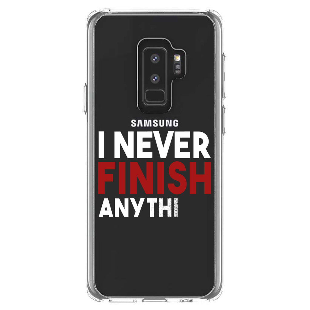 I Never Finish Anythi Clear Shockproof iPhone Case, view 20