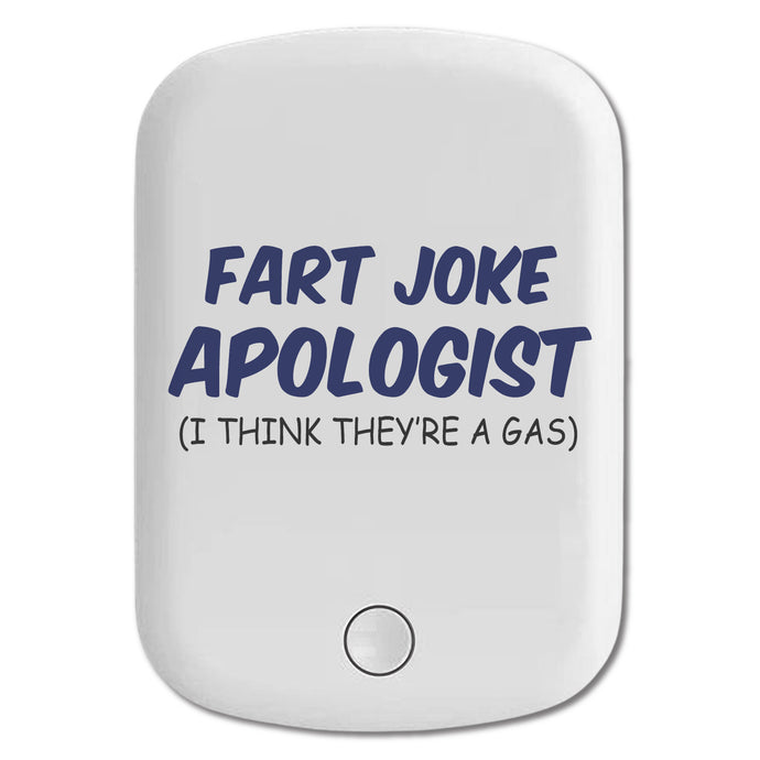 DistinctInk Magnetic Battery Pack, Wireless Portable Charger with USB-C Cable, Compatible with MagSafe iPhone 14 / 13 / 12 Series - Fart Joke Apologist I Think They're a Gas