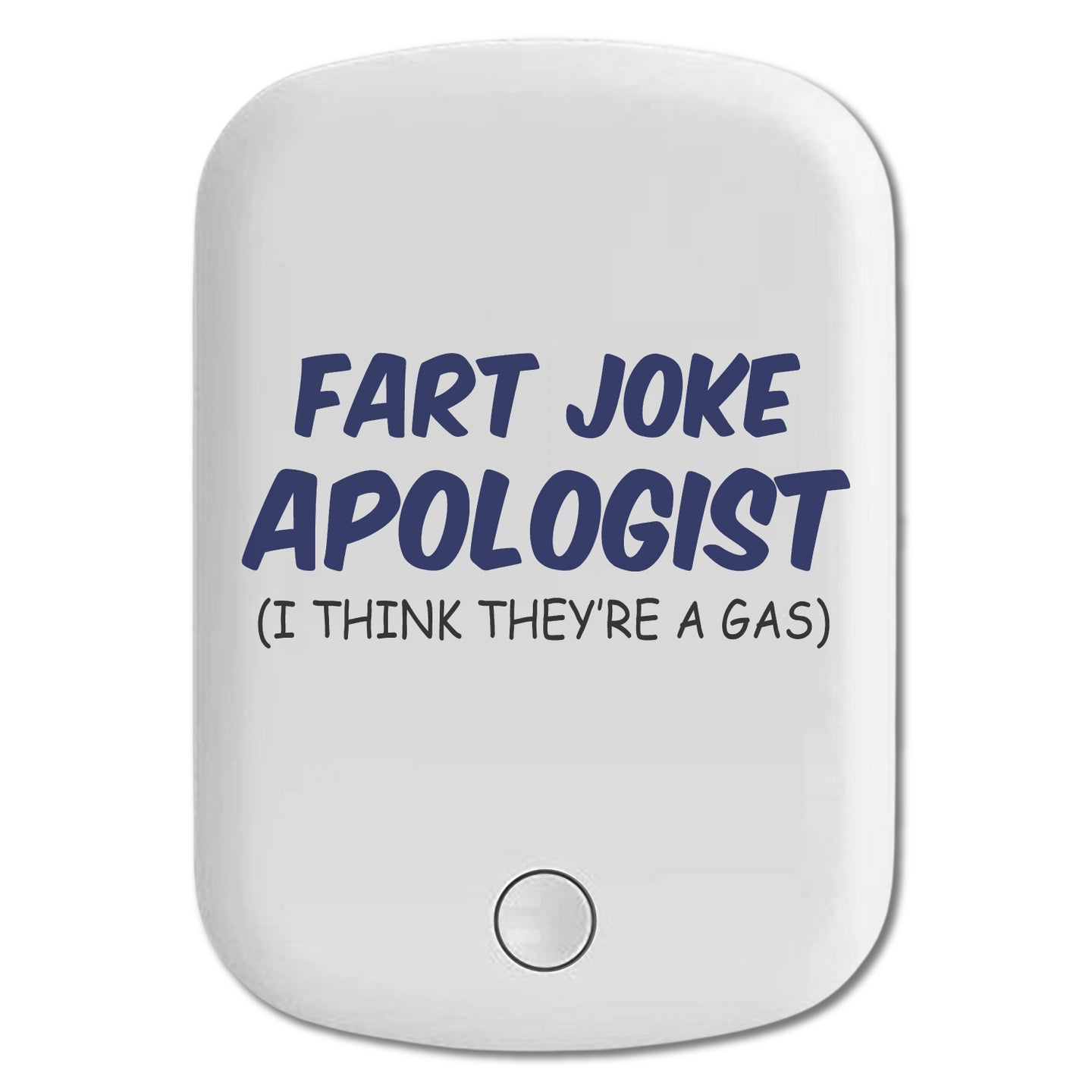 DistinctInk Magnetic Battery Pack, Wireless Portable Charger with USB-C Cable, Compatible with MagSafe iPhone 14 / 13 / 12 Series - Fart Joke Apologist I Think They're a Gas