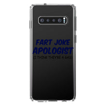 DistinctInk® Clear Shockproof Hybrid Case for Apple iPhone / Samsung Galaxy / Google Pixel - Fart Joke Apologist I Think They're a Gas