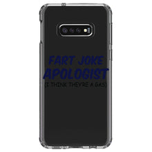 DistinctInk® Clear Shockproof Hybrid Case for Apple iPhone / Samsung Galaxy / Google Pixel - Fart Joke Apologist I Think They're a Gas