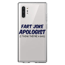 DistinctInk® Clear Shockproof Hybrid Case for Apple iPhone / Samsung Galaxy / Google Pixel - Fart Joke Apologist I Think They're a Gas